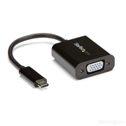 Adaptador Startech USB-c a VGA negro .