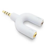 Adaptador stereo Brobotix y 3.5 mm m-h blanco