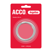 Argollas 2' ACCO medida: 2 's (5.08 cm) .