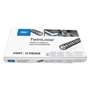 Arillo metal Twin Loop 1-1/4'  negro GBCpaso 2:1 capacidad 221-280 hojas