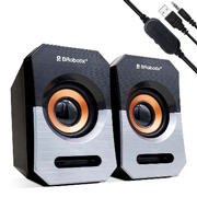 Bocina dual USB Brobotix v2.0 negro plata