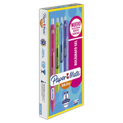 Boligrafo Paper Mate gel RT kilometrico punto mediano surtido 6 piezas