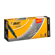 Bolígrafo Bic cristal negro ultra fino 0.7mm caja con 12 piezas