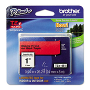 CINTA BROTHER TZE451  ROJO/NEGRO BROTHER