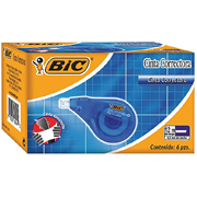 CINTA CORRECTORA BICCORRECTOR BIC CINTA 6 PIEZAS