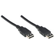 Cable Manhattan USB v2.0 a-a 1.8m negro .