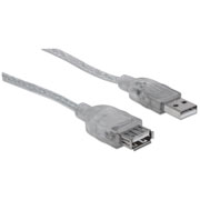 Cable Manhattan USB v2.0 ext 3.0m plata .