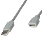 Cable Manhattan extension USB a-b v1.1, 3m gris