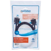 Cable Manhattan monitor sVGA 8mm HD15 m-m 1.8m