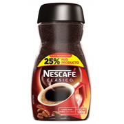 Café soluble Nescafe clásico 120 gr .