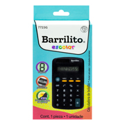 Calculadora básica 8 dígitos Barrilito calculadora de bolsillo