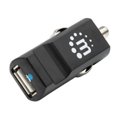 Cargador USB Manhattan para auto cel/ let