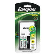 Cargador maxi Energizer con 2 pilas AA .