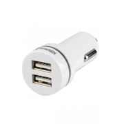 Cargador usb para auto STEREN blanco 1 pza