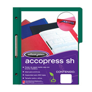 Carpeta pressboard Accopress sh ACCO carta verde obscuro con broche de 8 cm