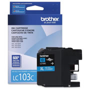 Cartucho brother de tinta cian LC103C .