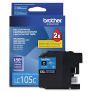 Cartucho brother de tinta cian LC105C .