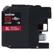 Cartucho brother de tinta magenta LC103M.