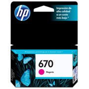 Cartucho de tinta magenta HP 670 .