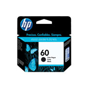 Cartucho de tinta negra HP 60 .