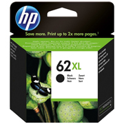 Cartucho de tinta negra HP 62xl .