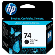 Cartucho de tinta negra HP 74 .