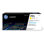 Cartucho de toner amarillo HP 212x .