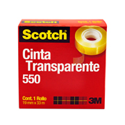 Cinta Scotch transparente 550 3M 19x33 cm