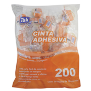 Cinta adhesiva 200 TUK 12mm x 10m , transparente, con 50