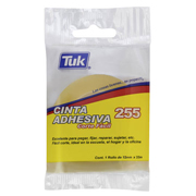 Cinta adhesiva 255 TUK 12 mm x 33 m , transparente, 1 pza