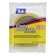 Cinta adhesiva 255 TUK 18 mm x 65 m , transparente, 1 pza