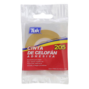 Cinta celofán 205 TUK 12mm x 33m , transparente, 1 pza