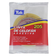 Cinta celofán 205 TUK 24mm x 65m , transparente, 1 pza