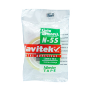 Cinta corte fácil N55 Navitek transparente 12 mm x 10 m uso escolar/oficina