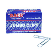 Clip Baco tropicalizado jumpo ,  1 caja con 100 clips