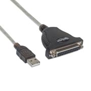 Convertidor Manhattan USB a db25 m-h .