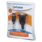 Convertidor Manhattan USB a-serial db9 1pto m-m