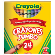 Crayones Crayola Jumbo 10.16 x 1.12 cm 24 piezas