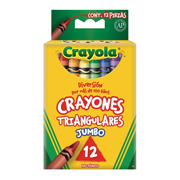 Crayones Crayola triangulares 12 piezas .