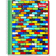 Cuaderno Scribe profesional mega plus cuadro grande (7 mm), con 100 hojas