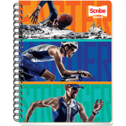 Cuaderno Scribe profesional sports cuadro grande (7 mm), con 100 hojas