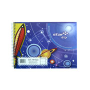 Cuaderno espiral forma italiana Estrellacuadro grande 7mm 100 hojas