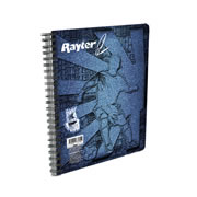 Cuaderno profesional Rayter de cuadro de7 mm,  azul mezclilla con 200 hojas