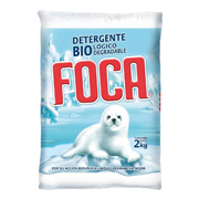 Detergente biologico y biodegradable en polvo Foca 2 kg