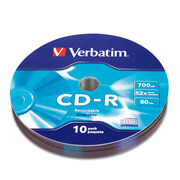 Disco Verbatim CD-R 52x 700MB torre 10 pzas