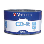 Disco Verbatim CD-R 80min 700MB 52x torre con 50 pzas