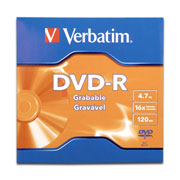 Disco Verbatim DVD-R 16x 4.7GB sobre individual