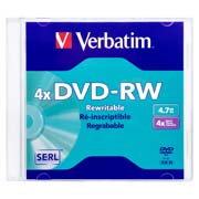 Disco Verbatim DVD-RW 4.7GB 4x individual