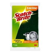 Fibra verde Scotch-brite 3M tamaño grande (150x10.7x120 MM)