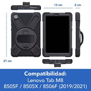 Funda Brobotix con correa para Lenovo M8.